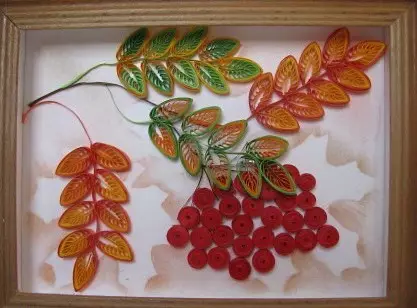 کاغذ سے خزاں دستکاری: Quilling اور Scripbing - 2 masterclass + 40 photoy