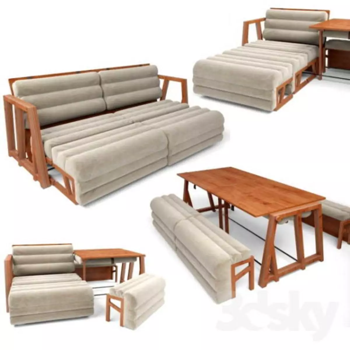 Кровать-диван стол трансформер 3 в 1
