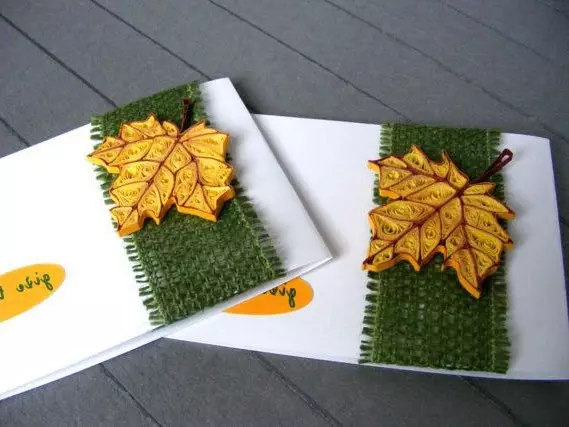 Autumn Crafts dalam Teknik Quilling (20 Foto)