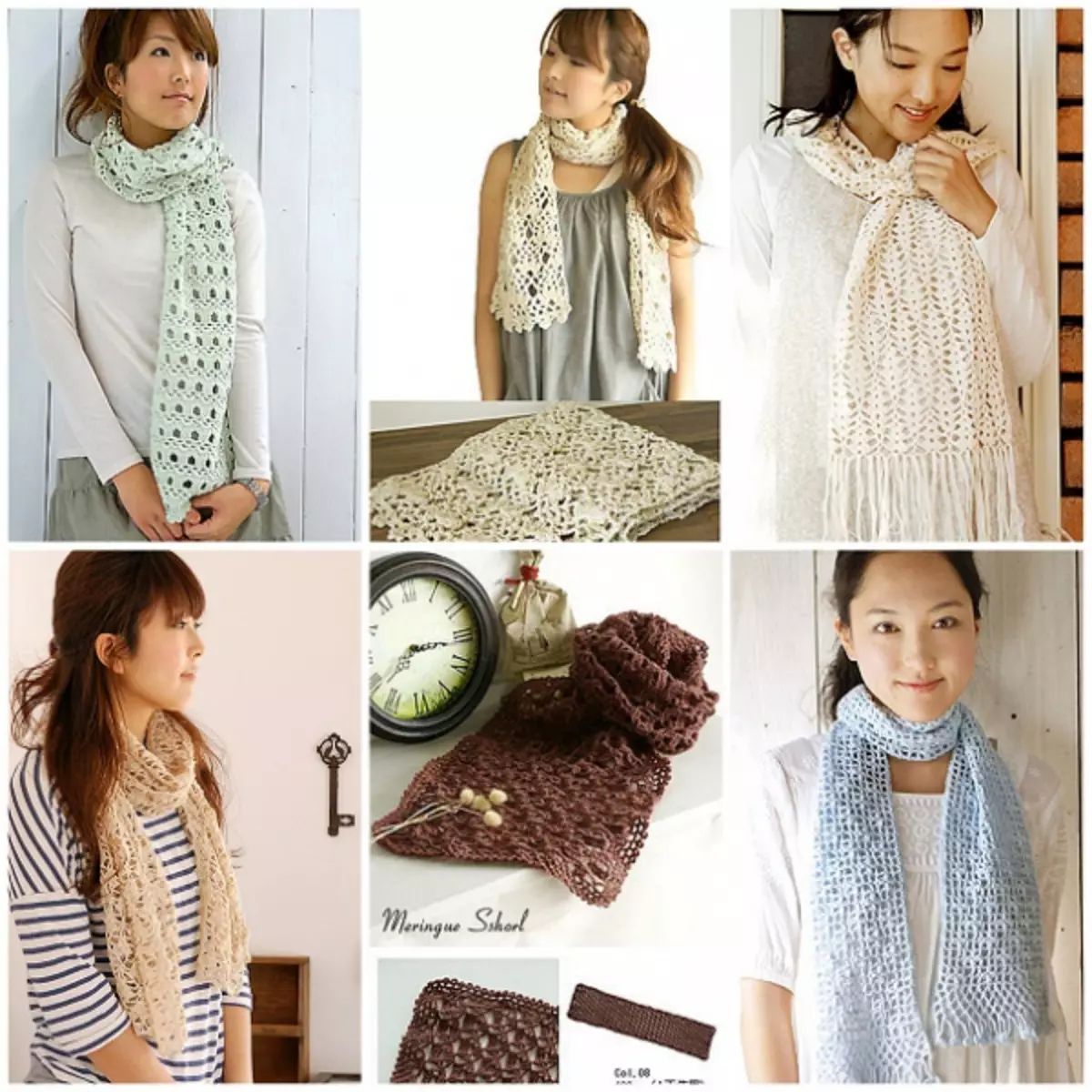 OpenWork Crochet Scarves: ফটো এবং ভিডিও সঙ্গে Schemes এবং বিবরণ