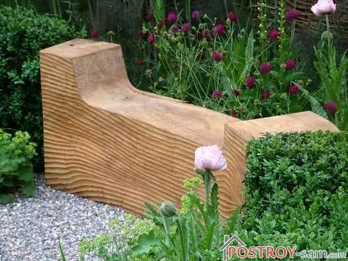 Garden benches of photo