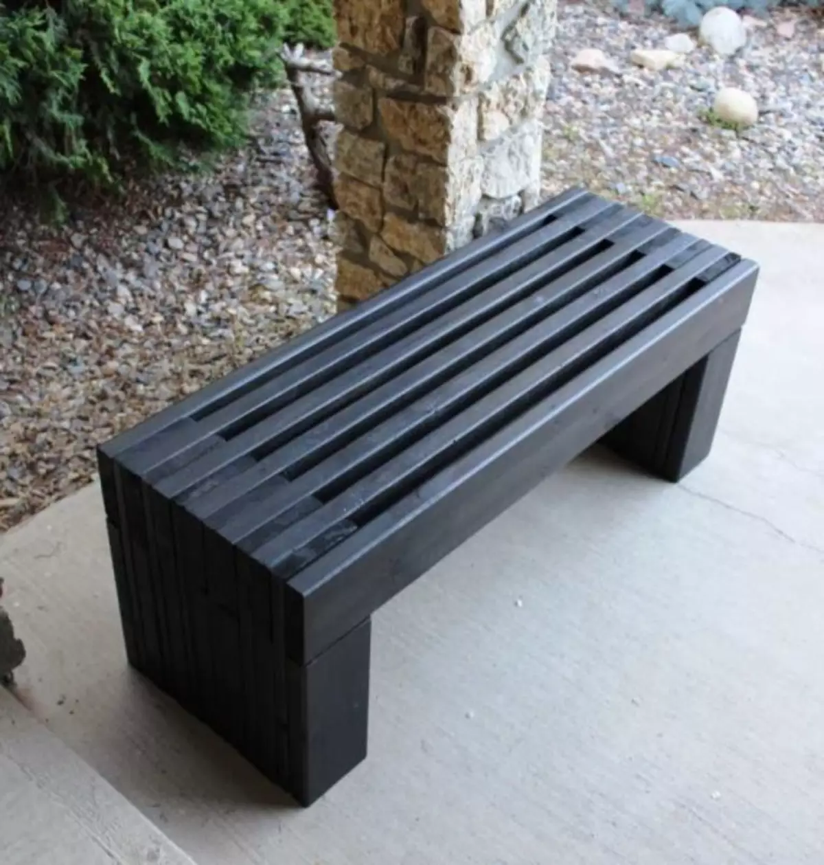 How to make a bench: Original ideas (drawings, photo reports)