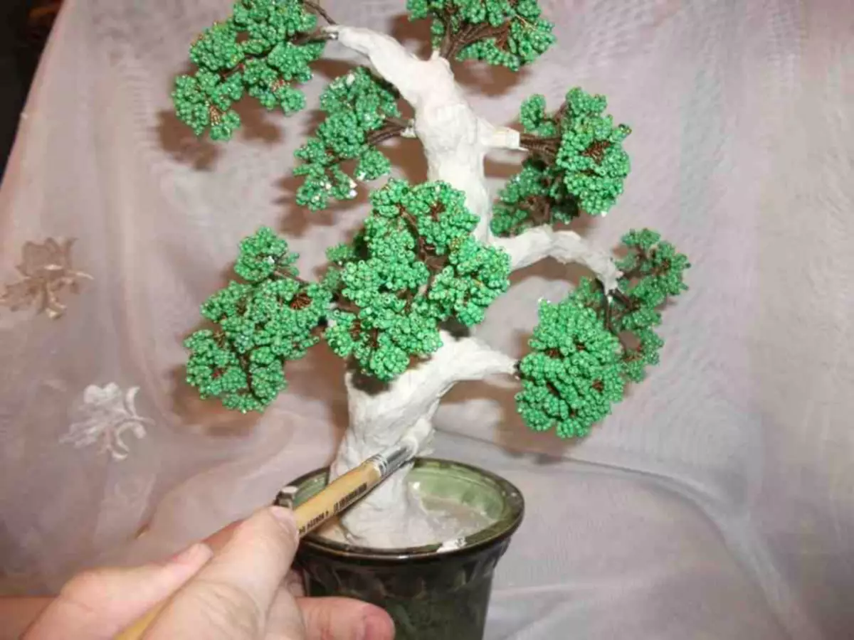 Kelas Master ing manik bonsai nganggo tangan dhewe: skema tenun kayu karo foto lan video