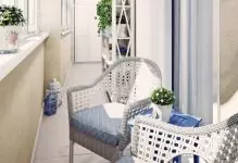 Cozy Balcony sa Provence Style: Malampuson nga Solusyon