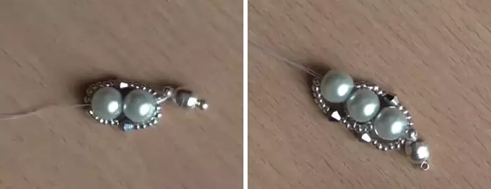 So erstellen Sie ein Armband aus Perlen mit den Händen von einer Angelschnur und Perlen mit einem Videomaterial