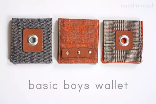 我們為一個男孩縫製錢包