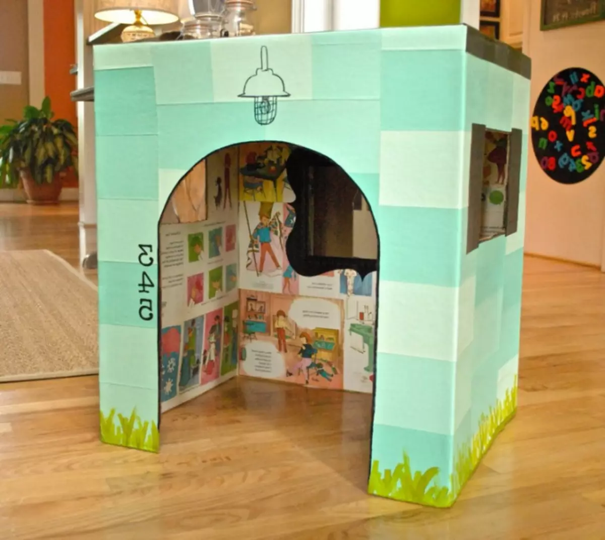 Karton dobozok: gyerekek és ötletek otthoni (39 fénykép)
