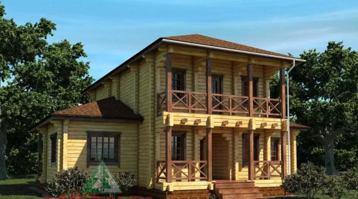 Huis met balkon en terras: Raamwerkprojek