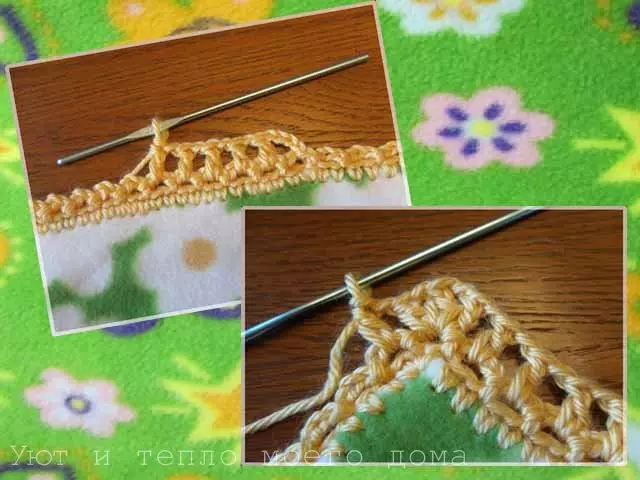 ຜ້າຫົ່ມ fleece ຂອງເດັກນ້ອຍເຮັດໃຫ້ຕົວທ່ານເອງກັບ crochet edge
