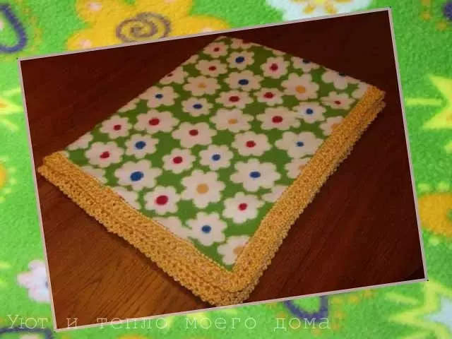Kanner Fleece Decken maachen et selwer mat Crochetrand