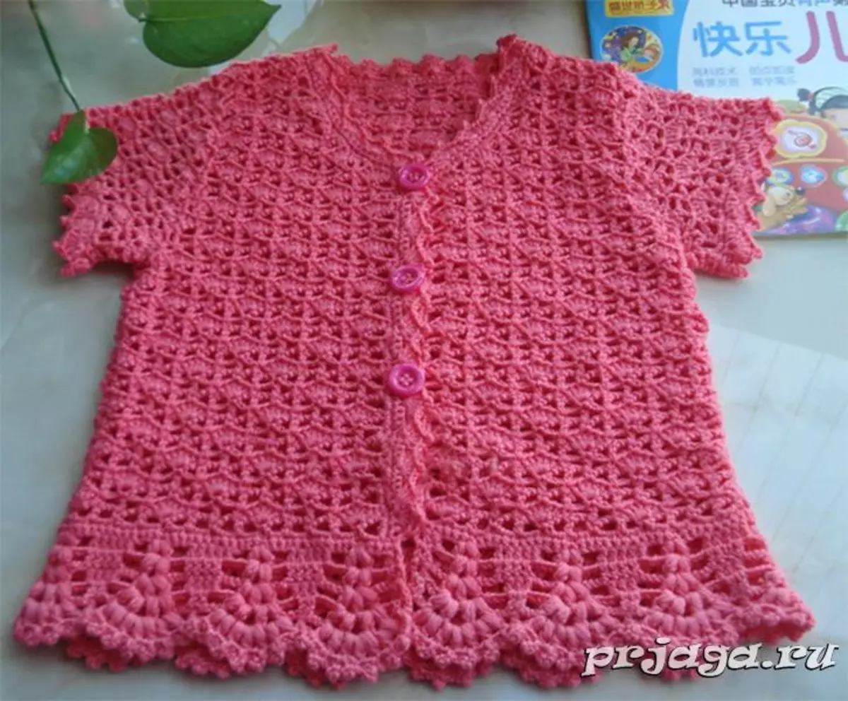 Openchork Crochet Blouse: ລະບົບແລະຄໍາອະທິບາຍທີ່ມີຮູບພາບແລະວິດີໂອ