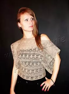 Openwork crochet blouse: schemes and descriptions with photos and videos