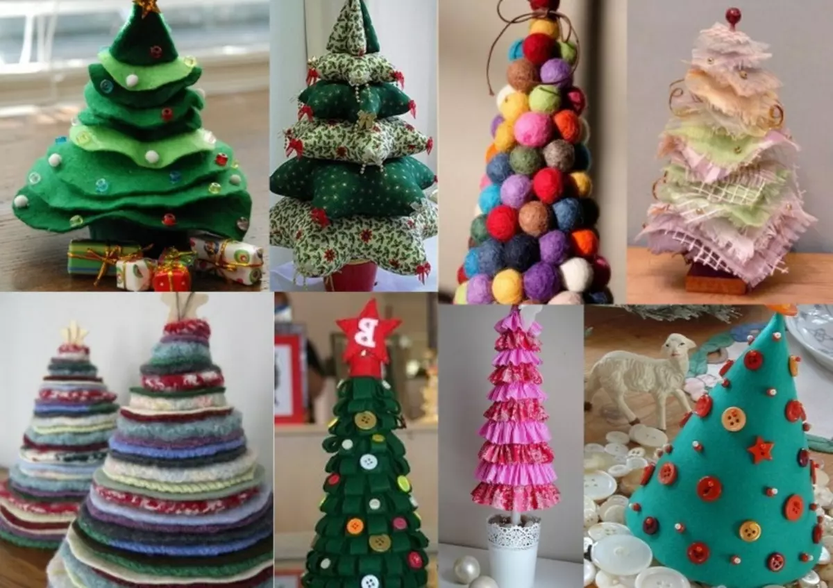 ממה ואיך לעשות עץ חג המולד לשנה החדשה (53 תמונות)