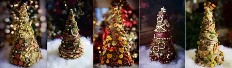 Z čeho a jak udělat vánoční stromeček pro nový rok (53 fotografií)