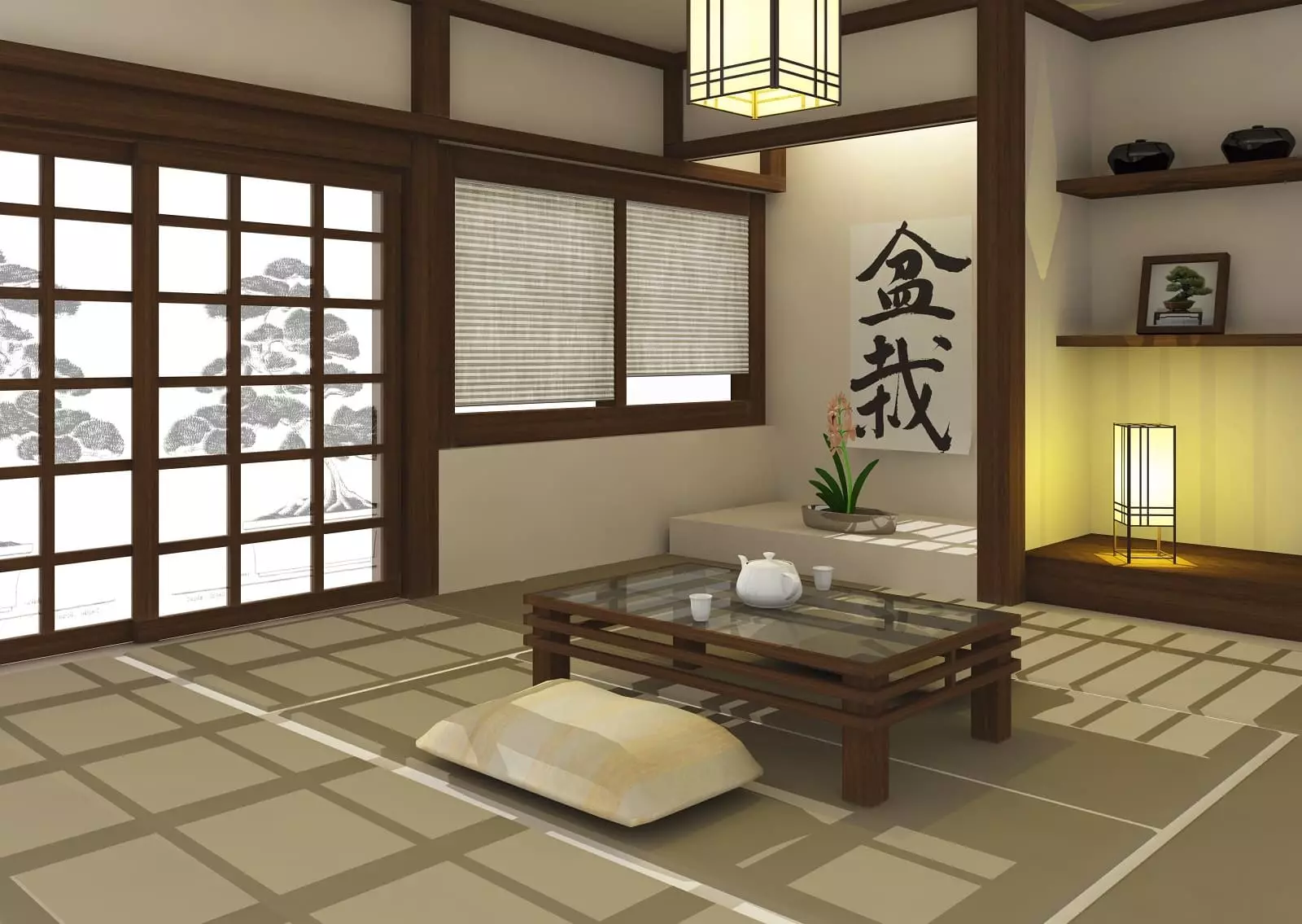 Како да организирам јапонски стил соба?