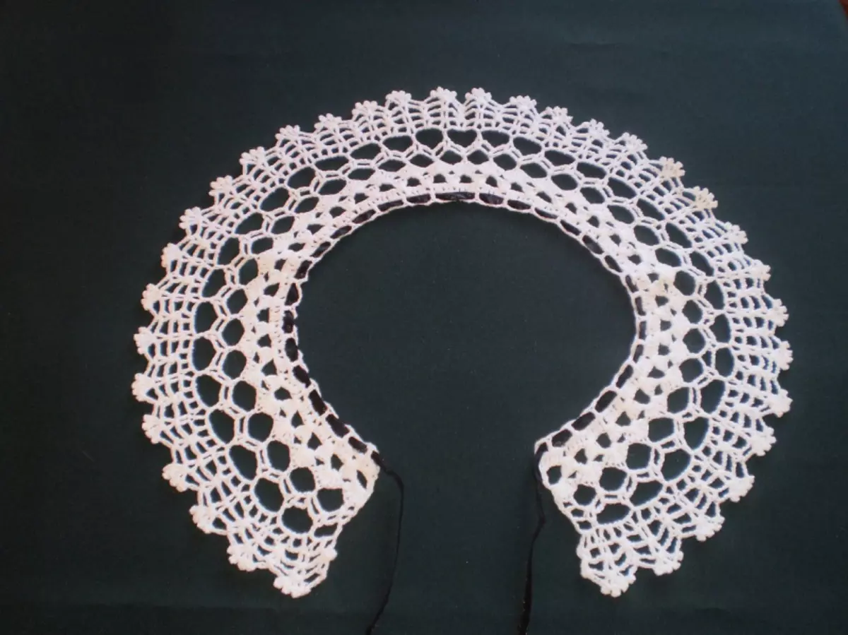 OpenWork COLLAR Crochet: Sheme za izdelek Naredite sami z videom