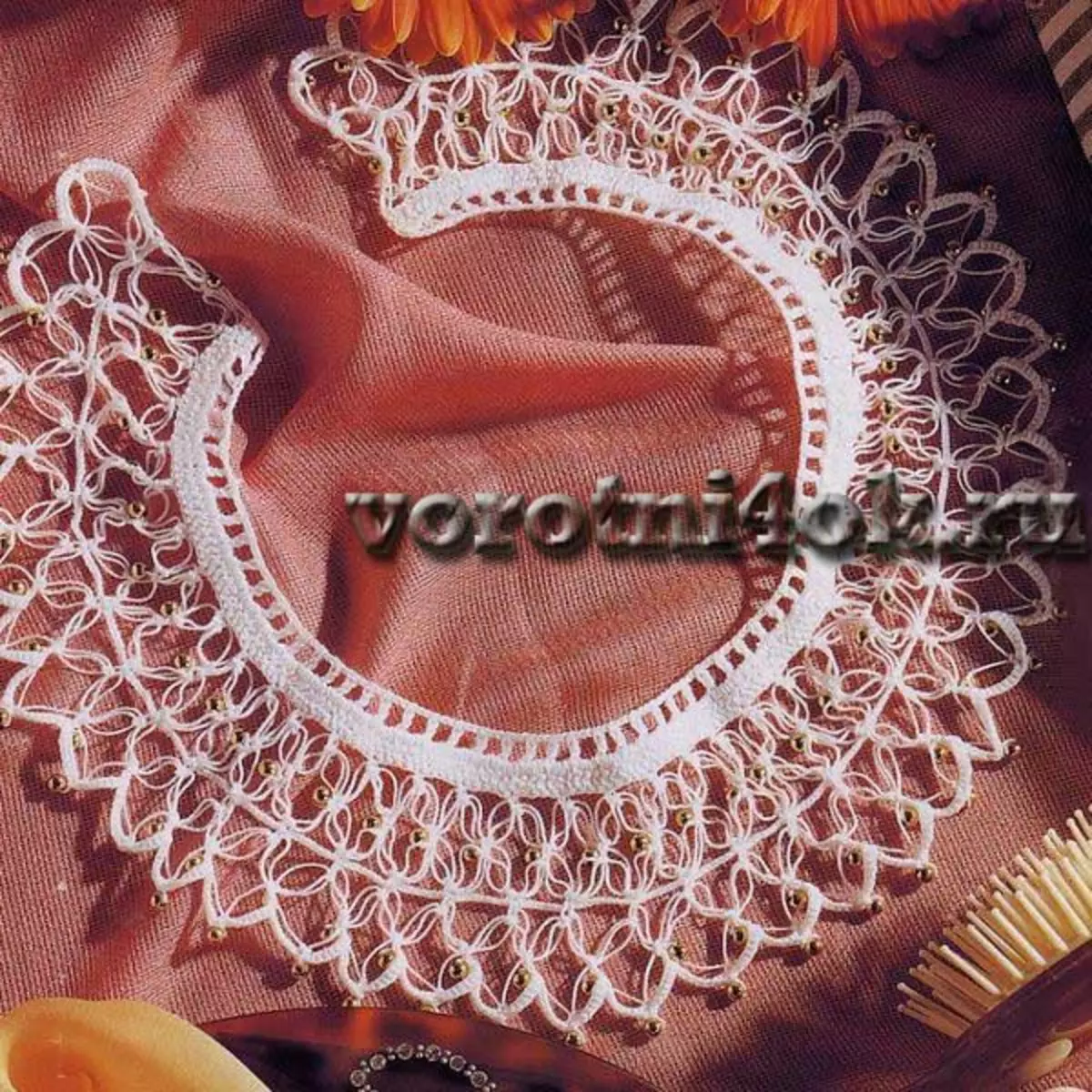 Ачык иш ташуучу Collar crochet: Продукт үчүн схемалар муну видео менен жасаңыз