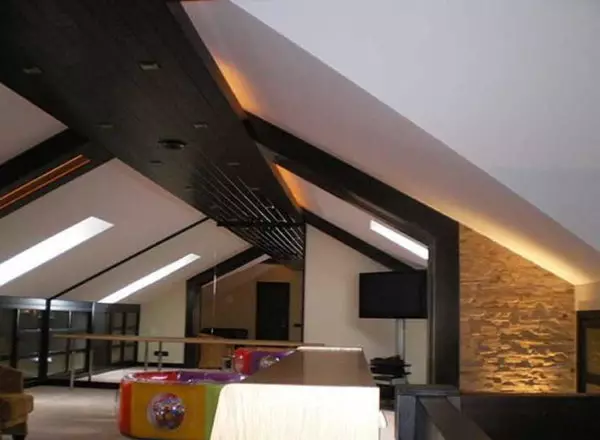 The interior of the attic from a duplex and broken roof - your dream design!