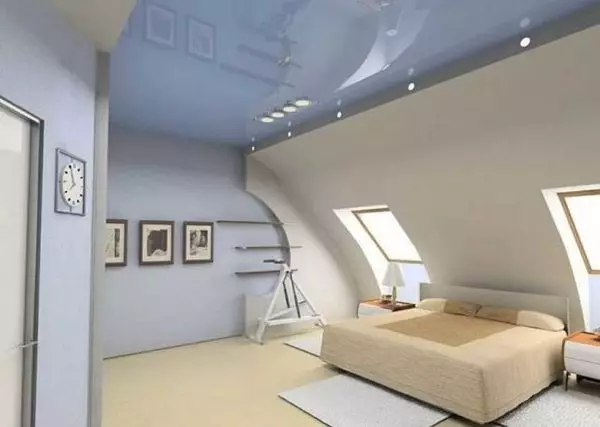 એક ડુપ્લેક્સ અને તૂટેલા છત પરથી એટિકનું આંતરિક - તમારું સ્વપ્ન ડિઝાઇન!