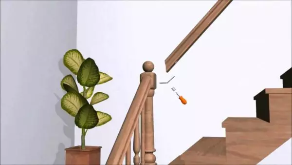 Ugradnja rukohvata na stepenicama, zid - opcije pričvršćivanja