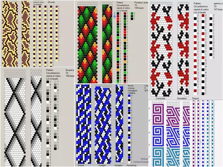 Schemi di imbracature per perline: facile master class tessitura braccialetto turco con foto e video