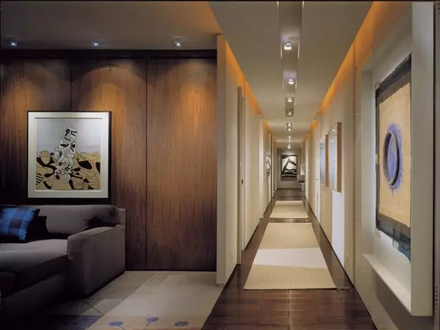 Коридорын нарийн коридорын дизайн, ханын хавтангууд