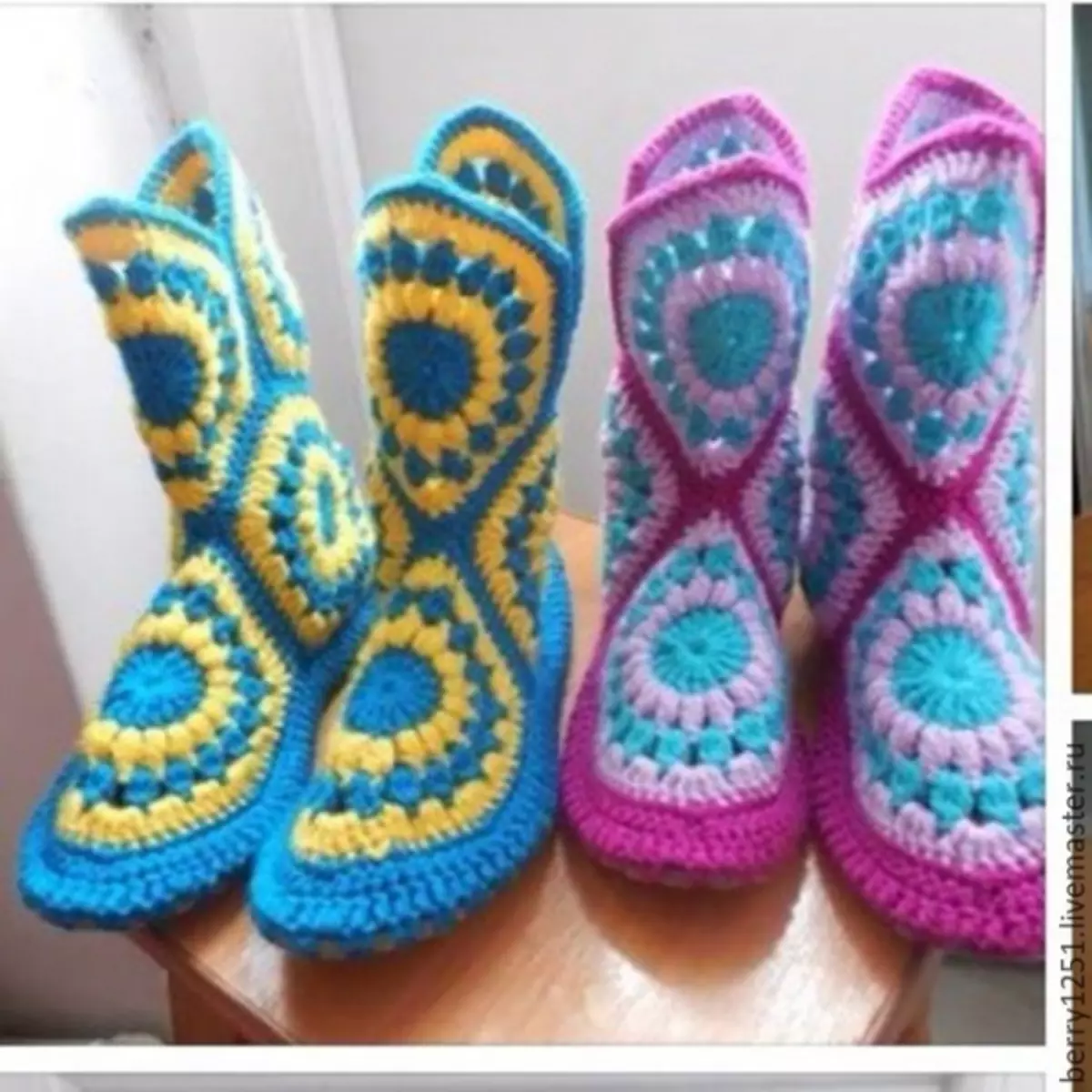 Crochet de fleur africain avec schémas: pantoufles et tapis de toilette