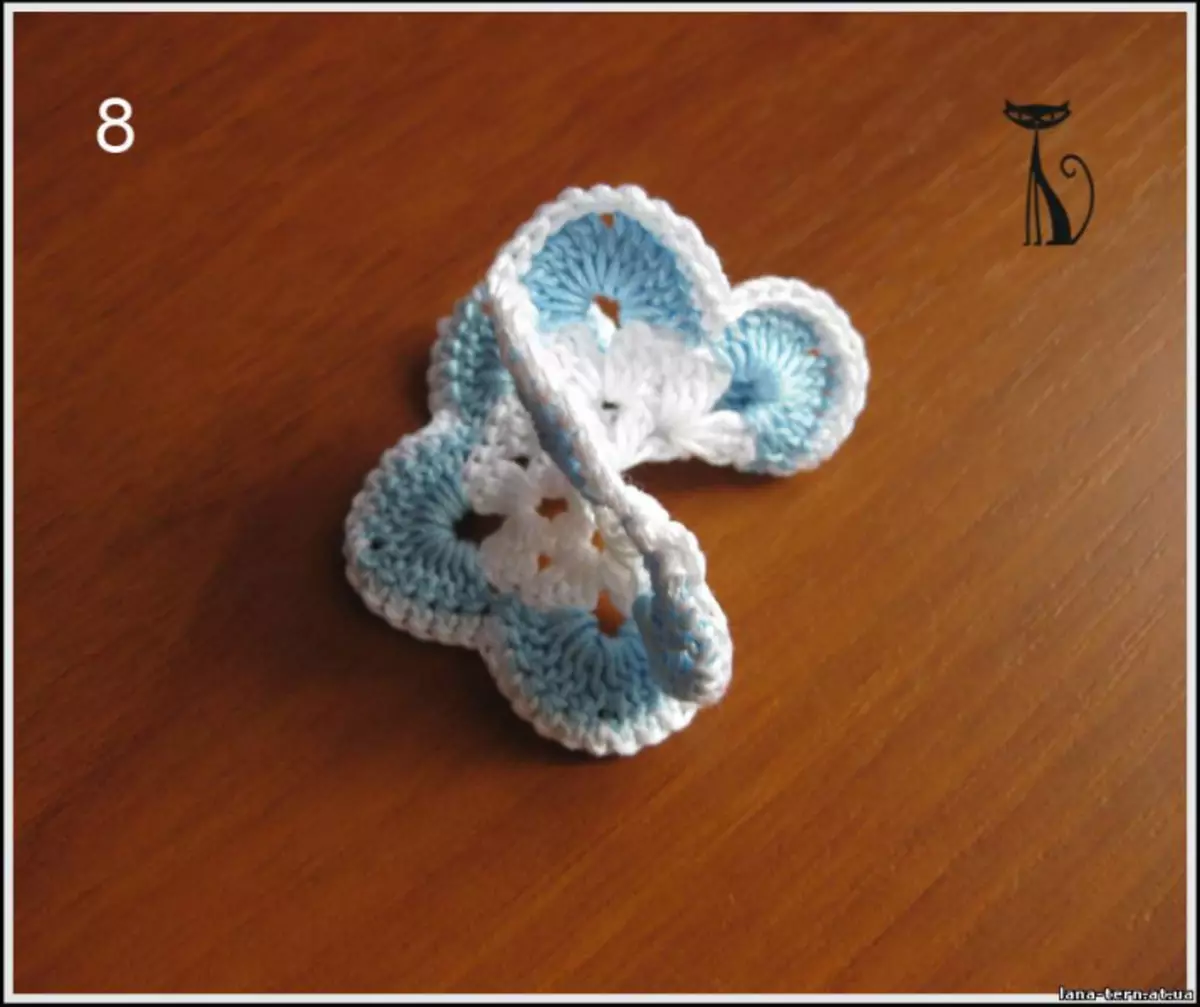 Crochet Butterfly: Yangi boshlanuvchilar uchun fotosuratlar bilan video darslar