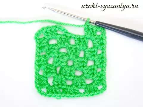 Babushkin Square Crochet: Multicolored diagrams with photos and video