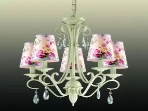 Uma variedade de lâmpadas no estilo de Provence