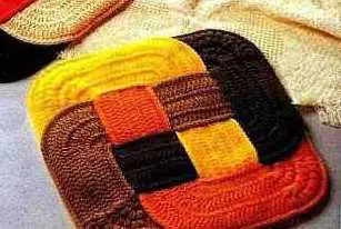 Originální pletené háčkované rohože