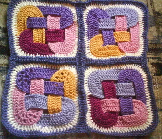 मूल बुना हुआ crochet मैट