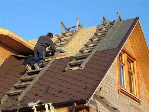 छप्पर कसे तयार करावे? एक बार पासून घरात छप्पर