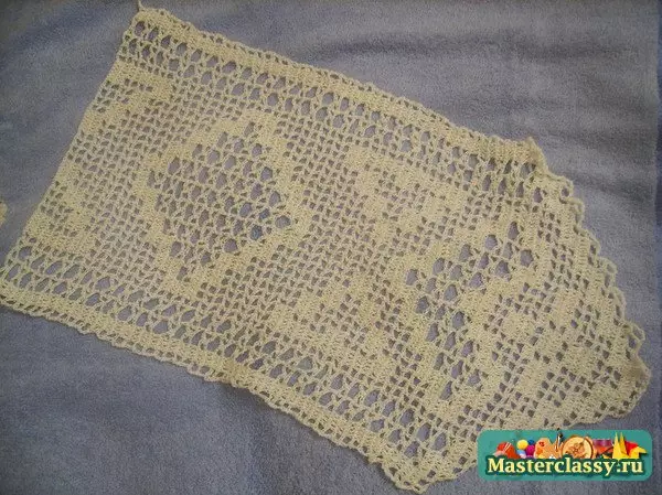 crochet napkin ຂະຫນາດໃຫຍ່ທີ່ມີແຜນວາດແລະວິດີໂອສໍາລັບຜູ້ເລີ່ມຕົ້ນ