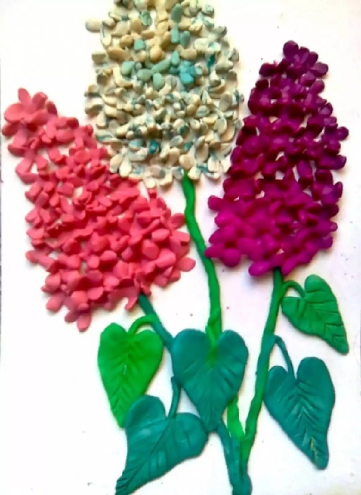Поделки из пластилина цветы