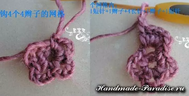 Blomma shawl crochet. Mästarklass