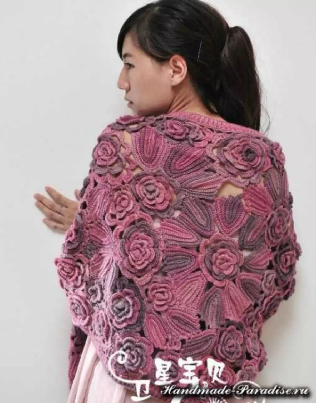 Intyatyambo shawl crochet. Iklasi enkulu