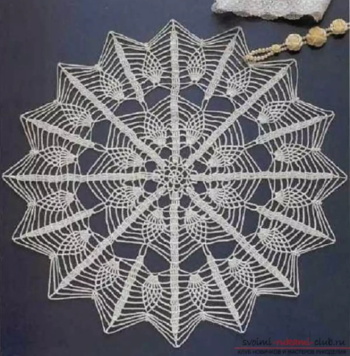 अनानास crochet: एक सर्कल में योजना और पैटर्न के साथ