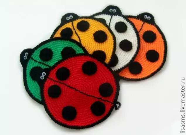 Ladybug Crochet: Proses təsviri və video ilə sxemlər