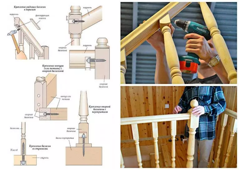 Bauen eng hëlze Trap op de Coosomen maachen et selwer