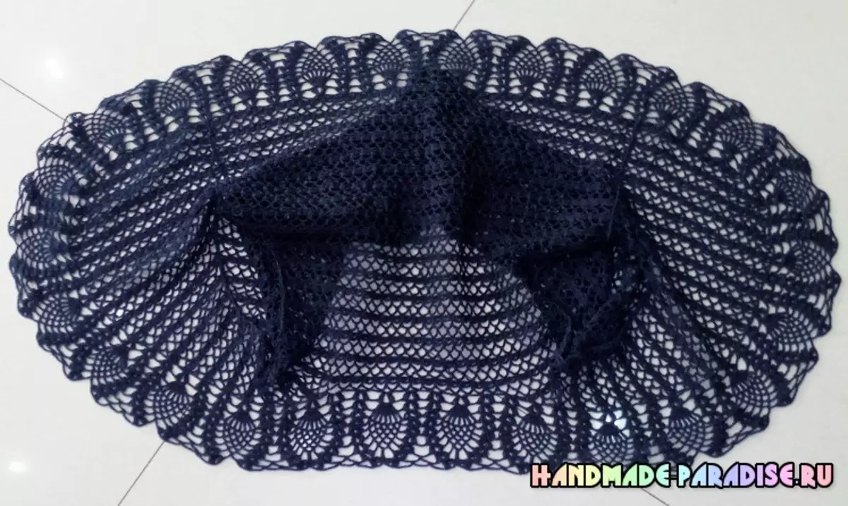 Jaket - Bolero Crochet dengan Corak Nanas