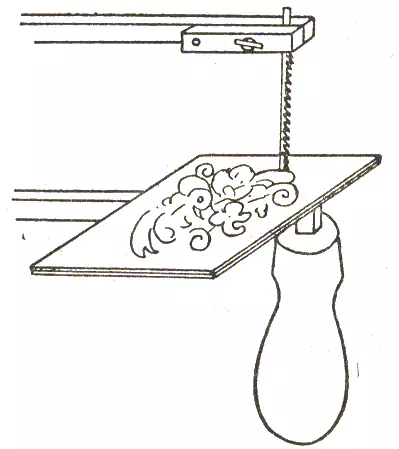 Drikker de dekorative elementer af jib af krydsfiner