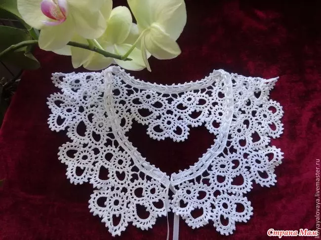 Collier de crochet: classe de maste avec des schémas et une vidéo