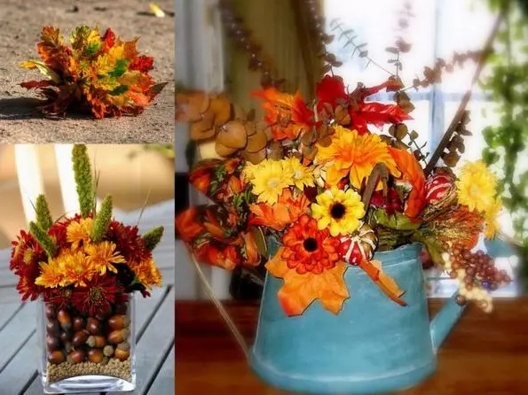Nápady pro řemesla z podzimních barev (56 fotek) \ t