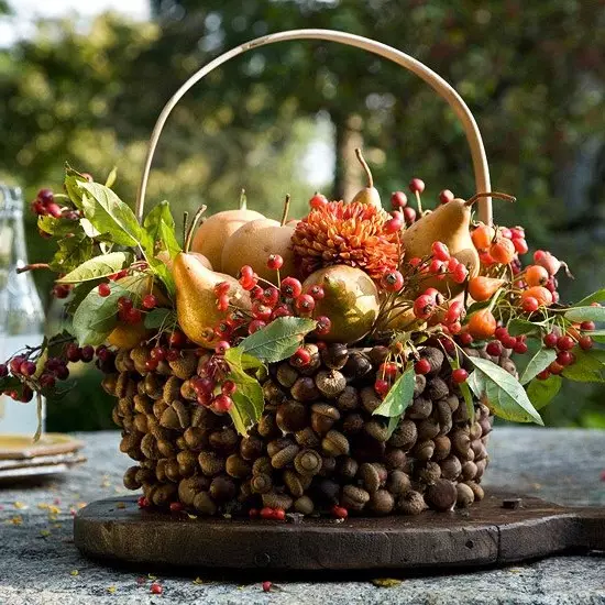 Есенна кошница: няколко идеи за занаяти от естествени материали