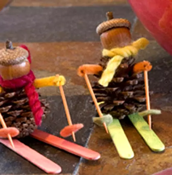 Artesania dels cons: què es pot fer d'avet i de pins per a la llar amb nens (100 fotos)