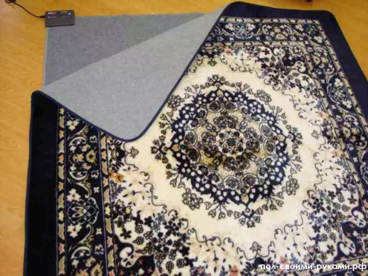 Warme vloer onder het tapijt: hoe maak je het zelf