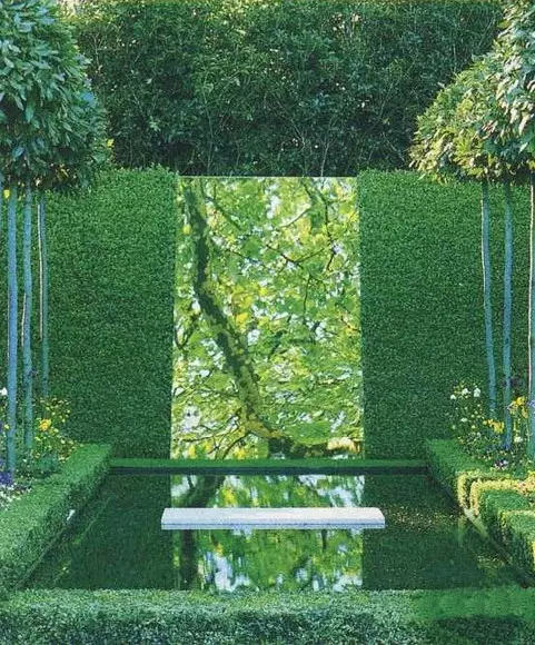 Vrtno ogledalo: Ideje dekor (20 fotografija)