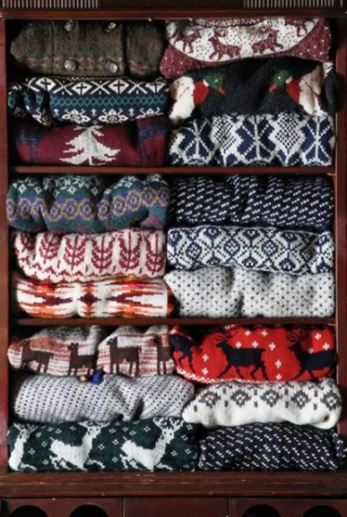 Sweater de ciervos masculino: patrón de agullas de tricotar con vídeo e foto