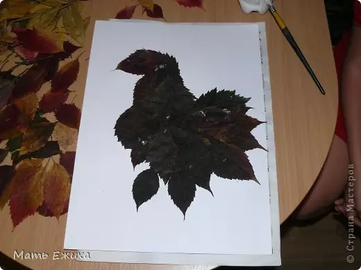 Rooster iz listov z lastnimi rokami s fotografijami in videoposnetki